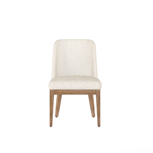 Contemporary Two-Tone Upholstered Side Chair