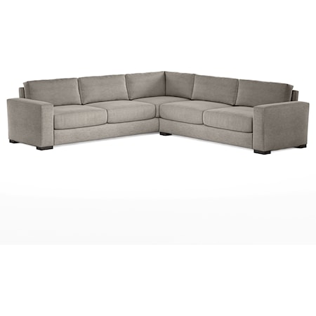 2-Piece Sectional, H-Dove