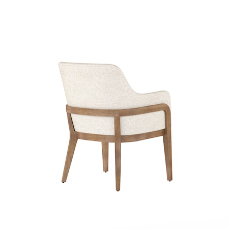 Upholstered Two-Tone Arm Chair