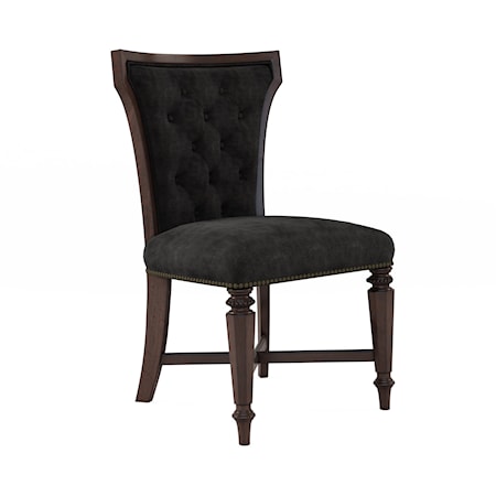 Upholstered Back Side Chair