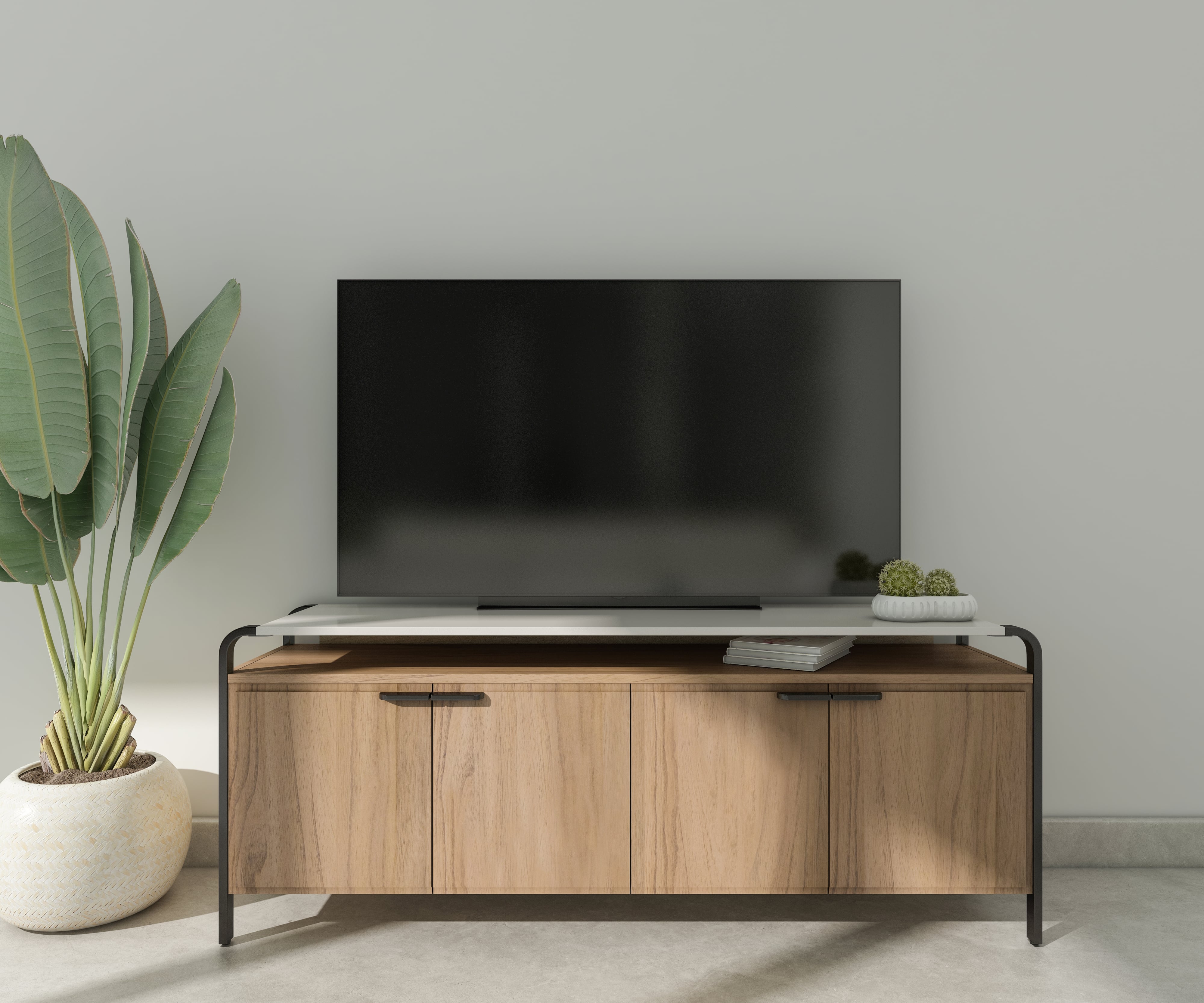 Two-Tone Entertainment Console