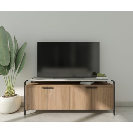 Two-Tone Entertainment Console