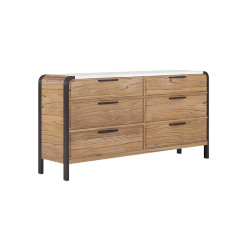 Contemporary 6-Drawer Dresser