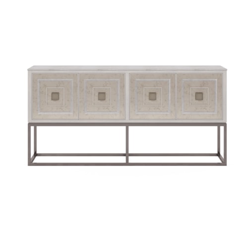Transitional 4-Door Media Console