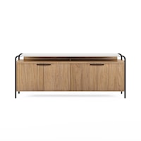 Contemporary Two-Tone Entertainment Console