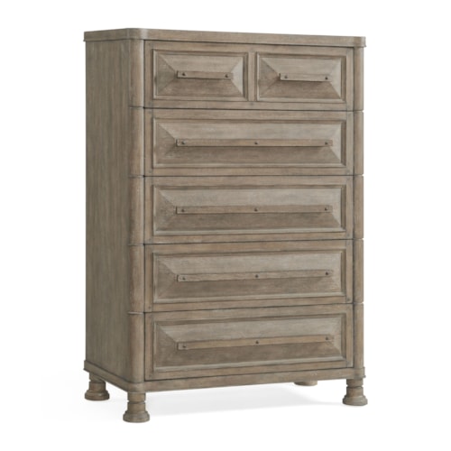 Transitional 6-Drawer Bedroom Chest with Cedar Lined Drawers