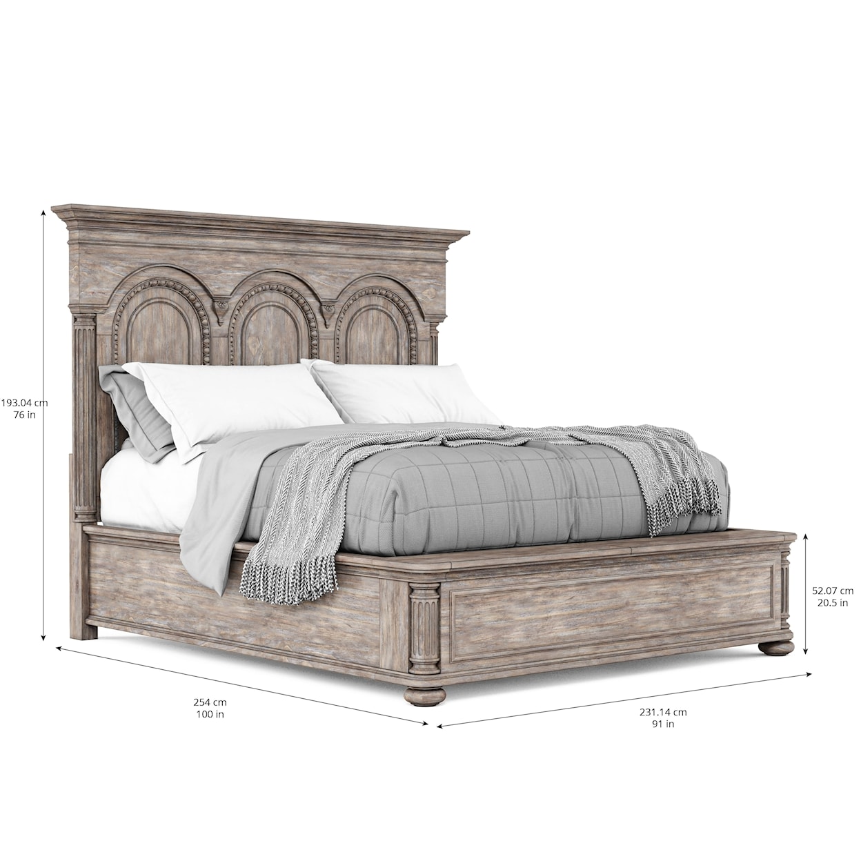 A.R.T. Furniture Inc 317 - Etienne King Panel Bed