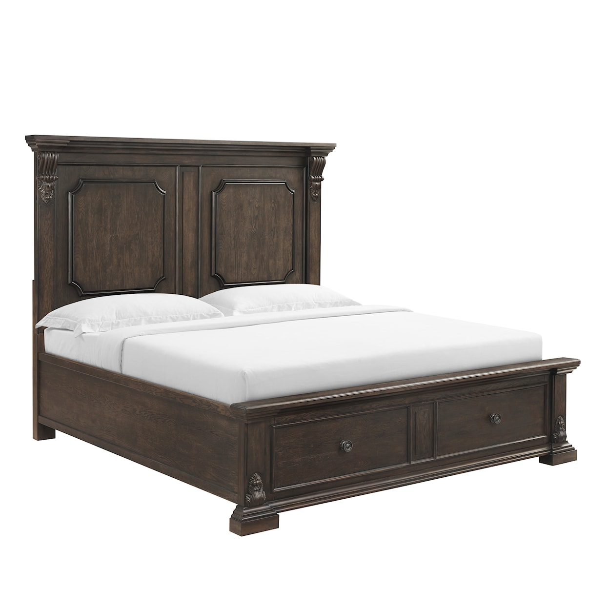 A.R.T. Furniture Inc 341 - Heritage Hill Queen Panel Bed with Footboard Storage