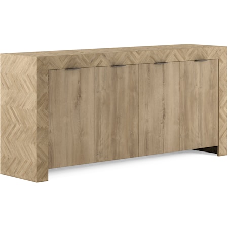 Transitional 4-Door Credenza