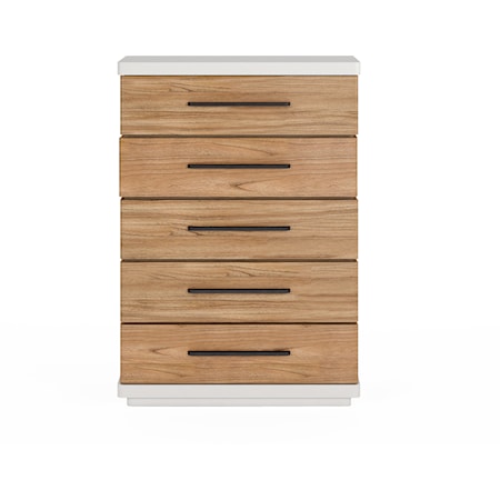 Two-Tone 5-Drawer Bedroom Chest