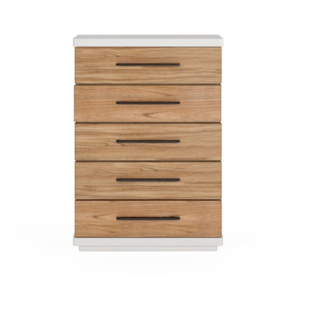 Two-Tone 5-Drawer Bedroom Chest