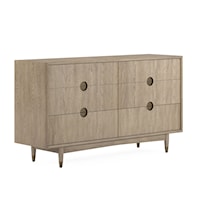 Contemporary 6 Drawer Dresser