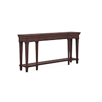 Traditional Console Table with Lower Shelf