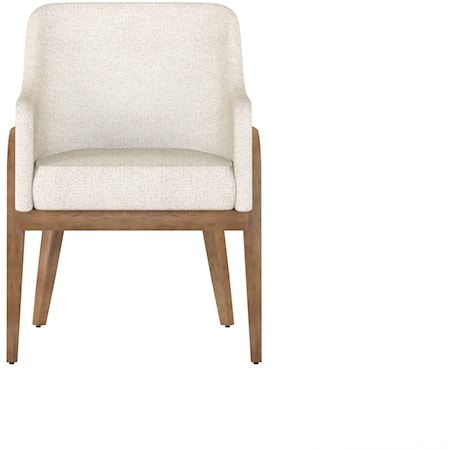 Upholstered Two-Tone Arm Chair
