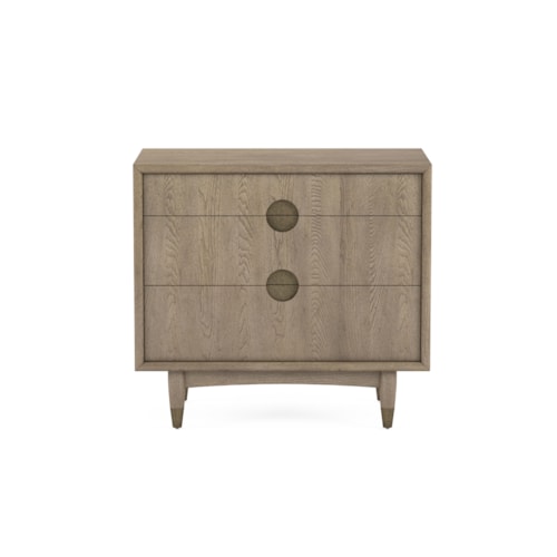 Contemporary 3-Drawer Bedside Chest