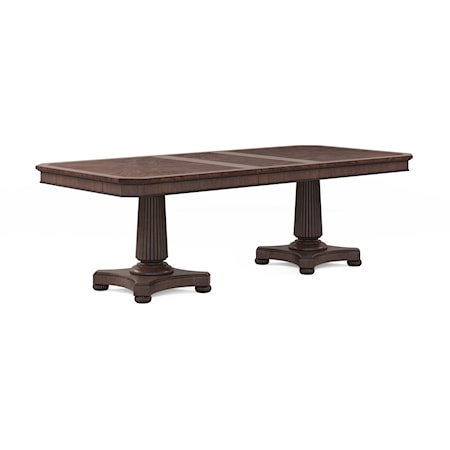 Traditional Double Pedestal Dining Table