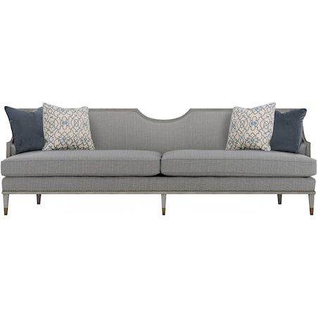 Transitional Sofa with Nailheads