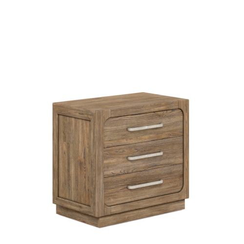 Rustic 3-Drawer Nightstand