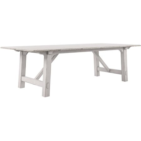 Transitional Trestle Dining Table