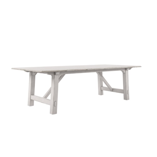 Transitional Trestle Dining Table