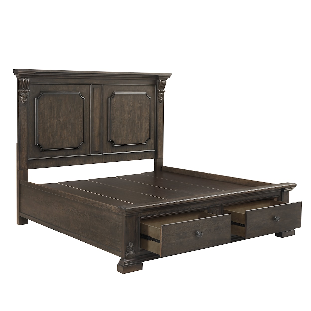 A.R.T. Furniture Inc 341 - Heritage Hill King Panel Bed with Footboard Storage