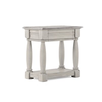 Transitional Accent Nightstand with Drawer