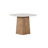 A.R.T. Furniture Inc Portico Two-Tone Accent Table with Travertine Top