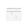 A.R.T. Furniture Inc Portico White Plaster 3-Drawer Bedroom Accent Chest