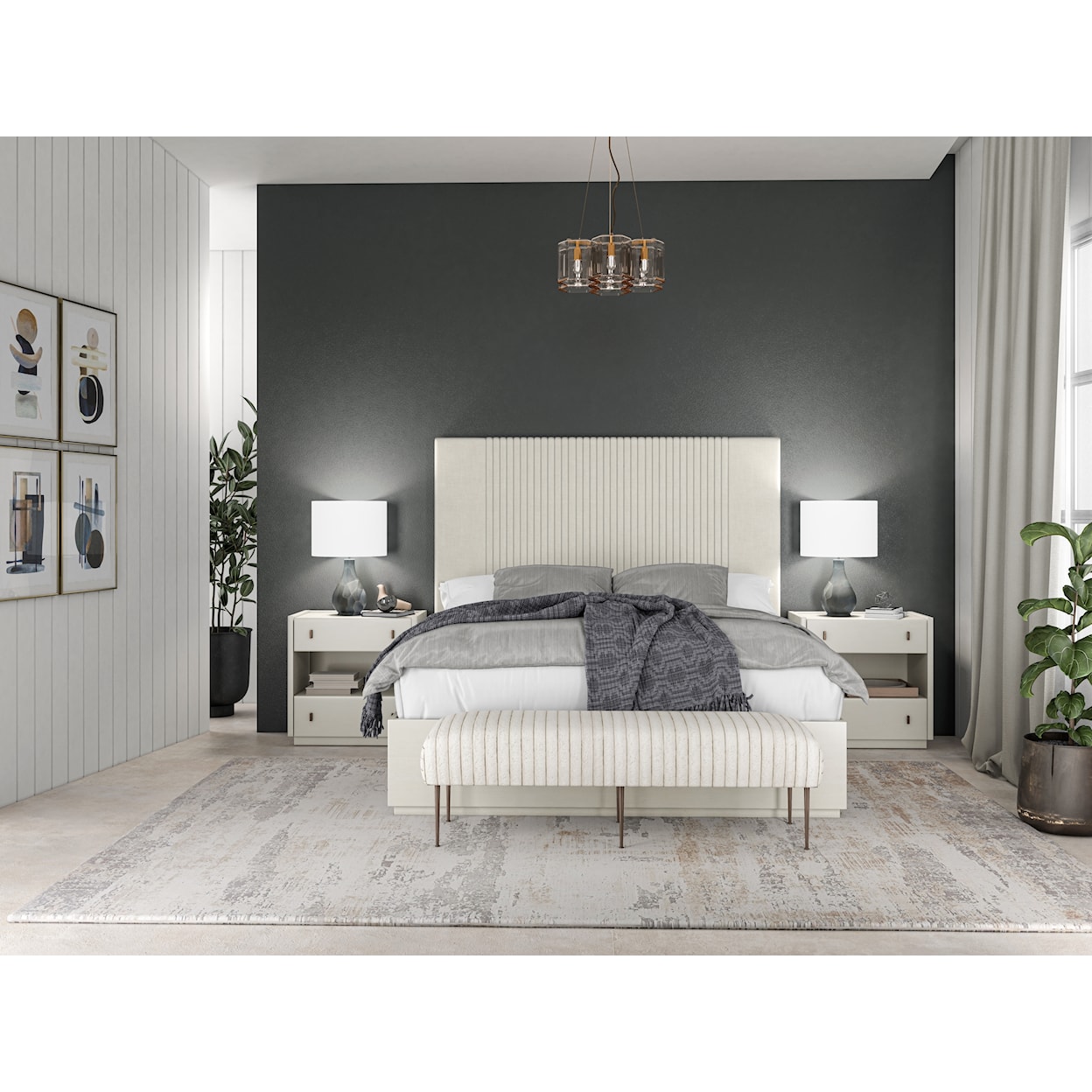 A.R.T. Furniture Inc Blanc 2-Drawer Nightstand w/ Open Shelf