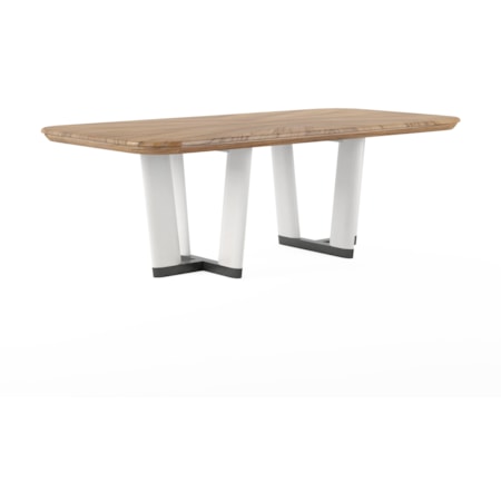 Rectangular Dining Table with Wood Top