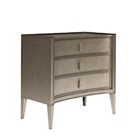 Transitional 3-Drawer Nightstand