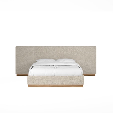 King Upholstered Pier Bed