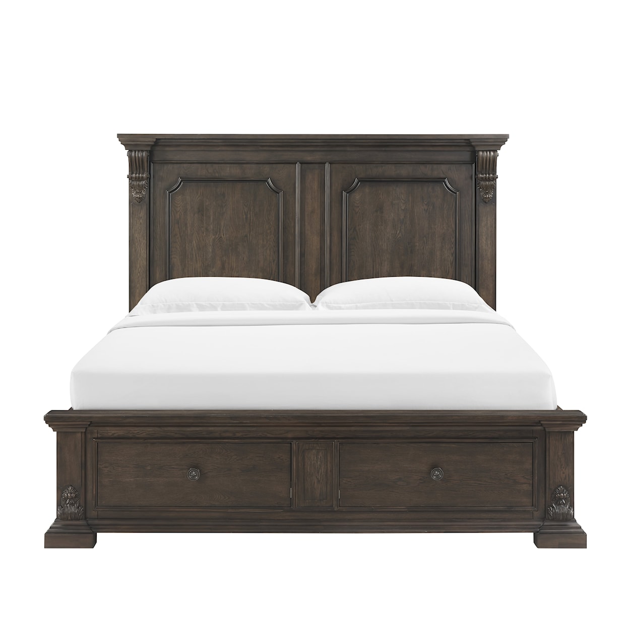 A.R.T. Furniture Inc 341 - Heritage Hill Queen Panel Bed with Footboard Storage