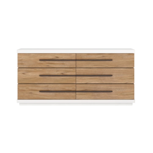 Contemporary 6-Door Dresser