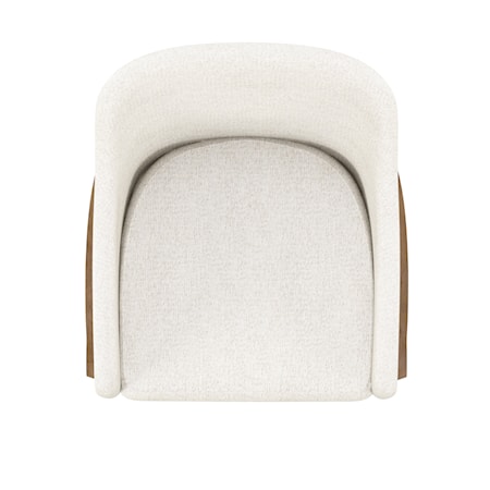 Upholstered Two-Tone Arm Chair