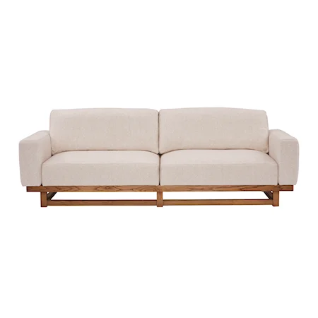 XL Sofa with Wood Base