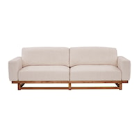 XL Sofa with Wood Base