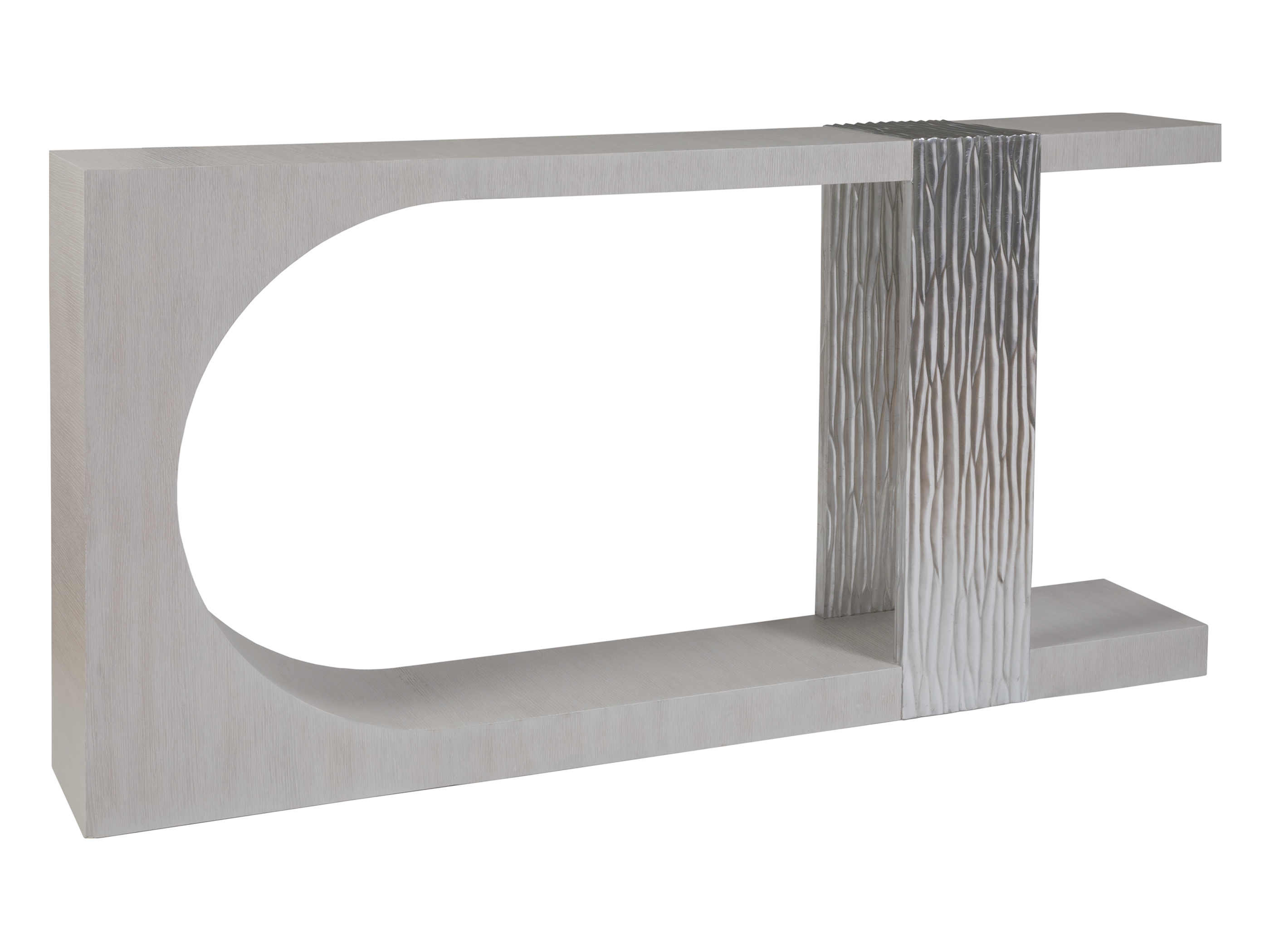 Contemporary Asymmetrical 72 Inch Console Table