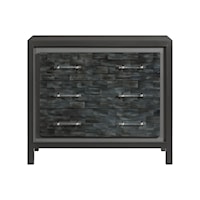 Transitional Charcoal 3-Drawer Chest