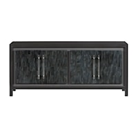 Transitional Charcoal 68 Inch TV Stand