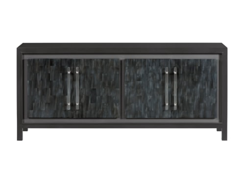 Transitional Charcoal 68 Inch TV Stand