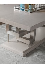 Artistica Pazzo Contemporary Gray Rectangular Dining Table