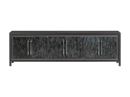 Transitional Charcoal 100 Inch TV Stand