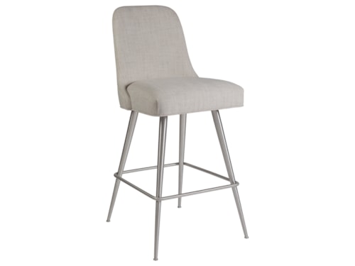 Modern Upholstered Bar Stool with Swivel
