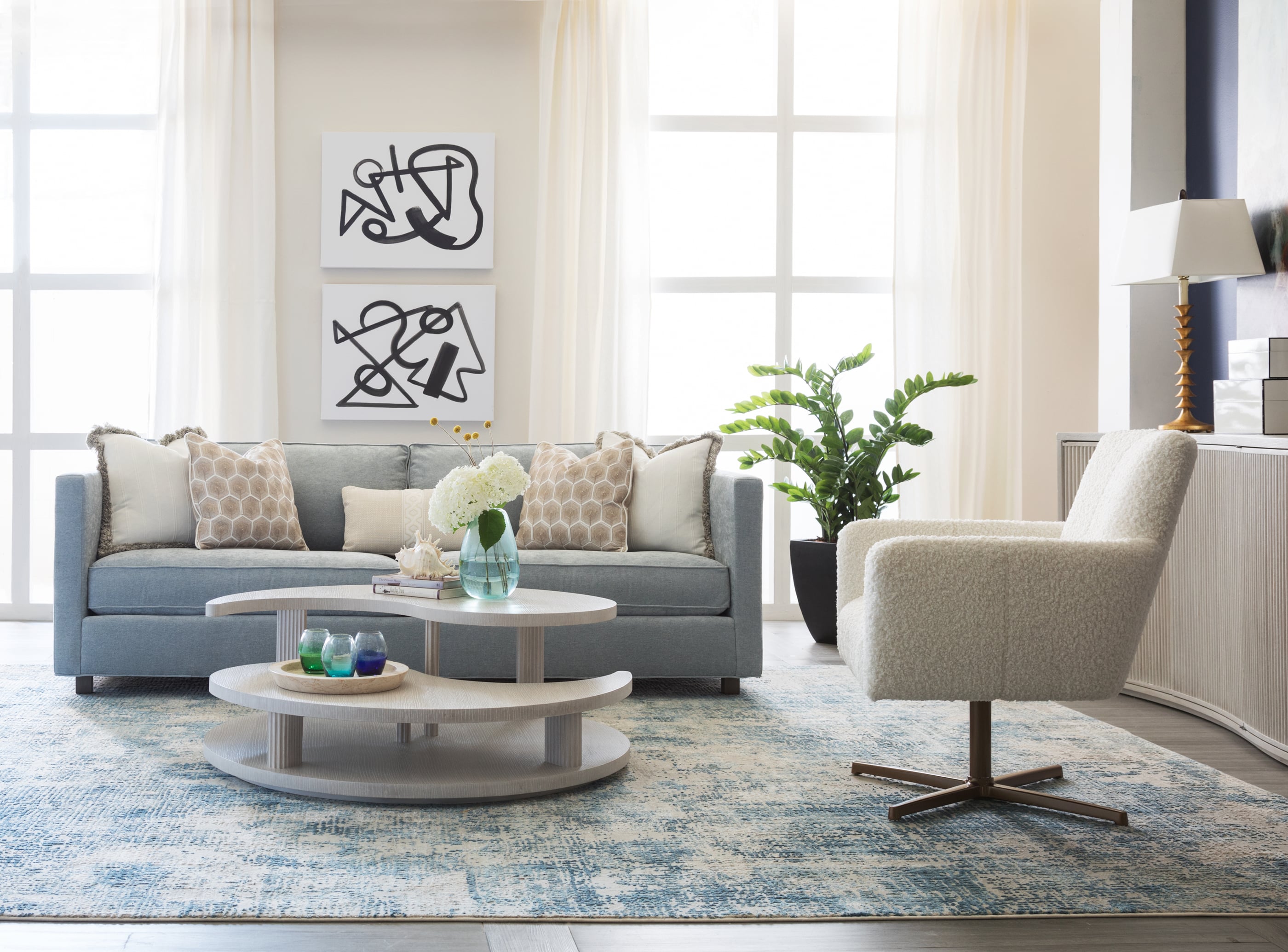 Artistica Yinyang Round Cocktail Table