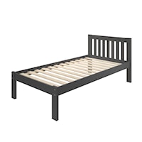 Mission Style Twin Bed - Gray