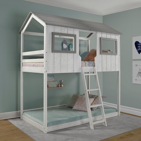 Cottage House Bunk Bed