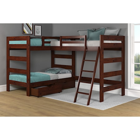 Bunk Bed with Additional Loft