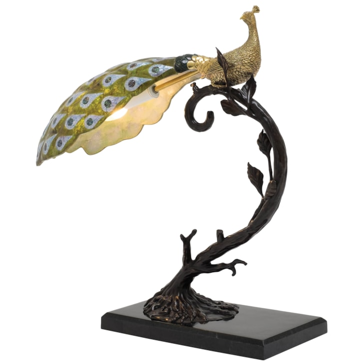 Maitland-Smith Lighting Peacock Desk Lamp