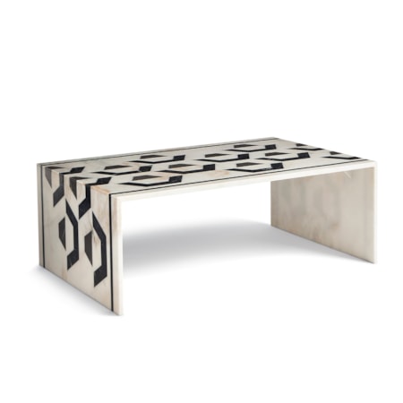 Marble Inlay Cocktail Table